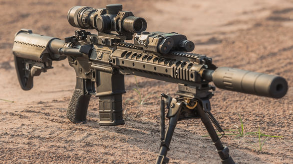 Обои на рабочий стол Снайперская винтовка Remington MSR