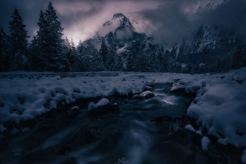 Обои на рабочий стол Зимний пейзаж от фотографа Simon Roppel