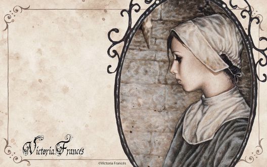 Обои на рабочий стол Средневековая медсестра на портрете, by Victoria Frances