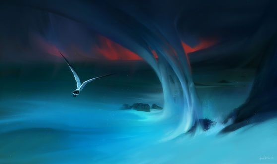 Обои на рабочий стол Работа Flight of imagination / Полет фантазии, by ArtVorteX