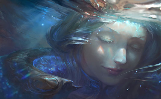 Обои на рабочий стол Lux / Люкс из игры League of Legends / Лиги Легенд, by su-ke