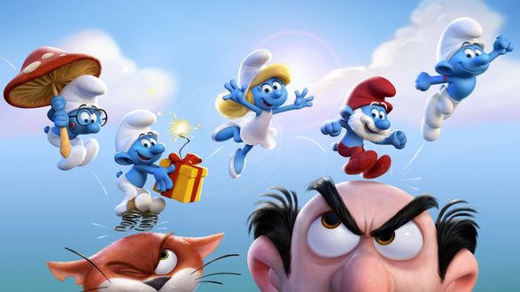 Обои на рабочий стол Smurf / Смурфики - герои мультфильма Смурфики 3