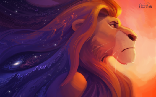 Обои на рабочий стол Муфаса из мультфильма Король лев / The lion king, by TsaoShin