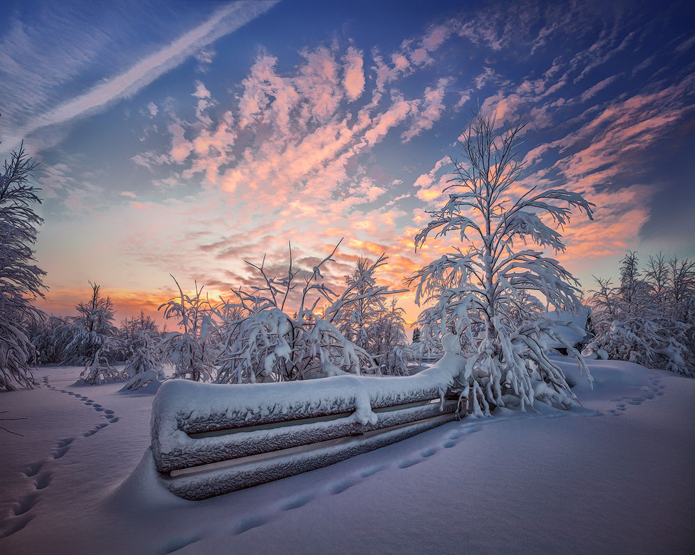 Обои для рабочего стола Зима на Кольском полуострове, фотограф Oleg_O