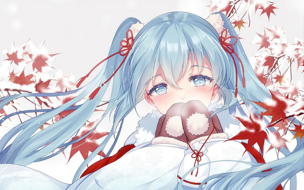 Обои для рабочего стола Vocaloid Hatsune Miku / Вокалоид Хатсунэ Мику, by bisonbison