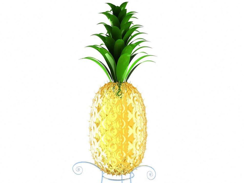 Рисунок ананас на белом фоне