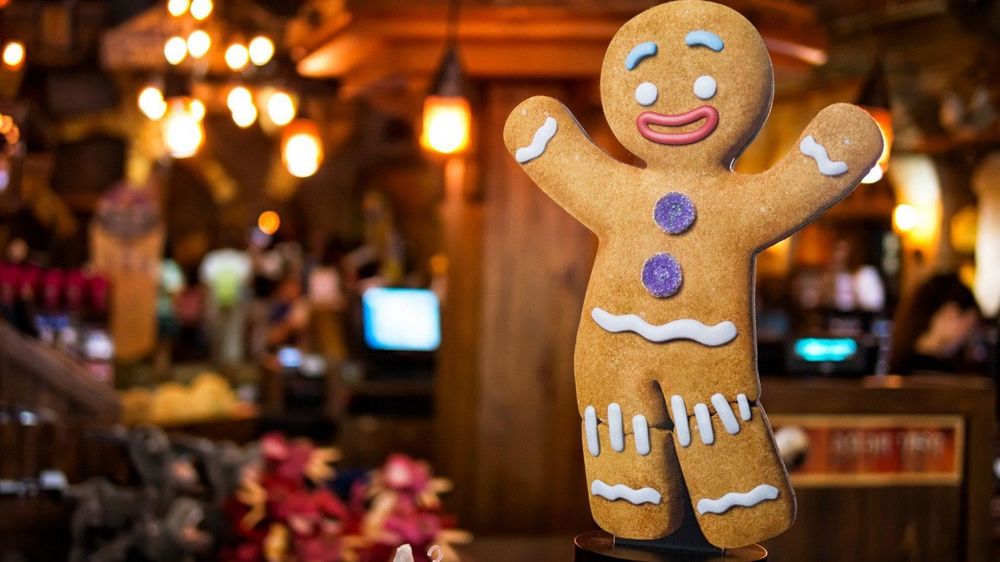 Обои для рабочего стола Gingerbread Man / Пряничный или имбирный человечек из мультфильма Шрек