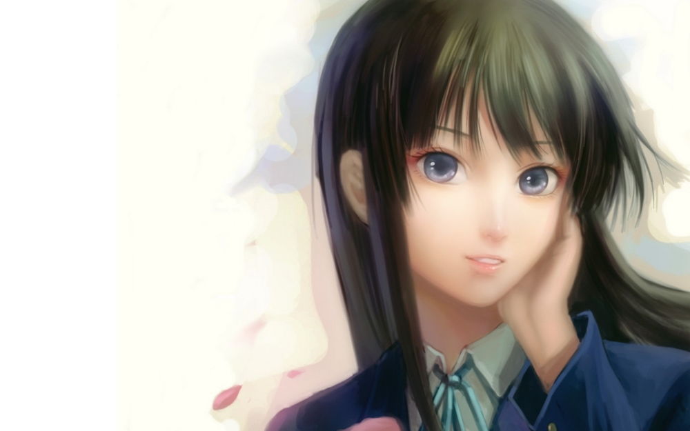 Обои для рабочего стола Мио Акияма / Mio Akiyama из аниме Кэйон! / K-On!