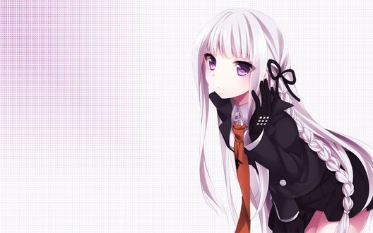 Обои на рабочий стол Кеко Киригири / Kyouko Kirigiri из аниме Данганронпа: Академия надежды и школа безысходности / Danganronpa: Kibou no Gakuen to Zetsubou no Koukousei