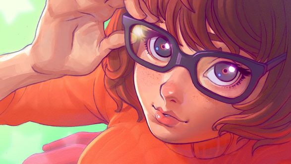 Обои на рабочий стол Velma Dinkley / Велма Динкли из мультика Scooby-Doo! / Скуби-Ду