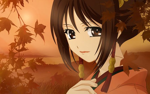 Обои на рабочий стол Каору Нагумо / Nagumo Kaoru из аниме Сказание о демонах сакуры / Hakuouki: Shinsengumi Kitan, автор KMYLLA