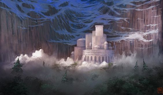 Обои на рабочий стол Замок в Пещере, by Solfour