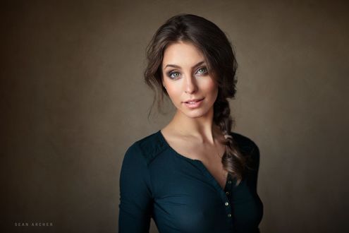 Обои на рабочий стол Симпатичная модель Настя, фотограф Sean Archer