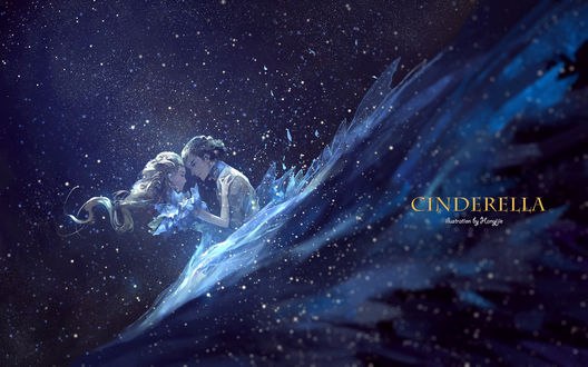 Обои на рабочий стол Золушка и принц, by kklaji008 (cinderella)