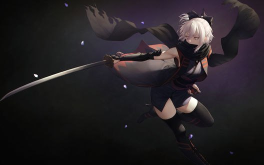 Обои на рабочий стол Сэйбер / Saber из игры Судьба / Великий приказ / Fate / Grand Order, автор &;&;