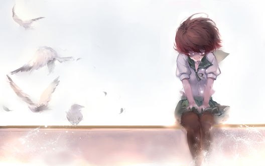 Обои на рабочий стол Муцуки / Mutsuki из аниме и игры Флотская коллекция / Kantai Collection, автор Sola7764