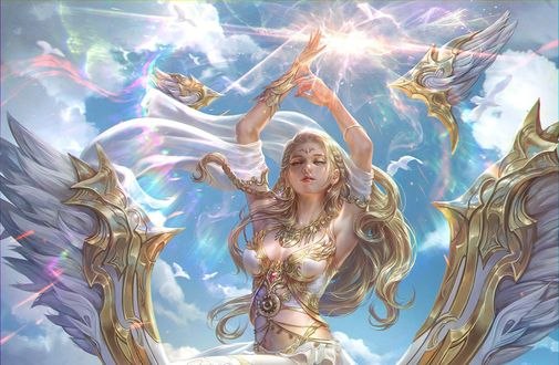 Обои на рабочий стол Белая богиня Афродита, by Jeremy Chong