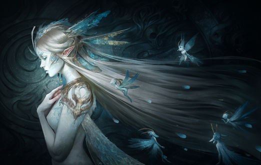 Обои на рабочий стол Королева фей, by Skyzocat