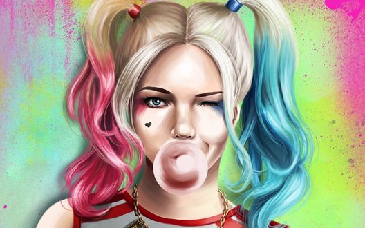Обои на рабочий стол Харли Квинн / Harley Quinn из фильма Отряд Самоубийц / Suicide Squad