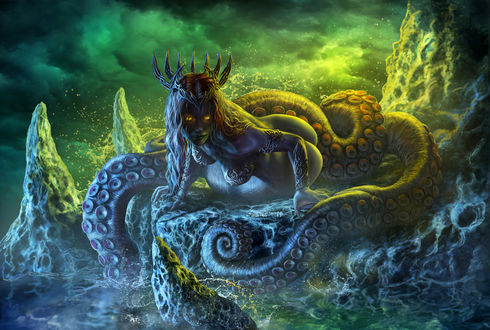 Обои на рабочий стол Королева сирен, by Edikt Art