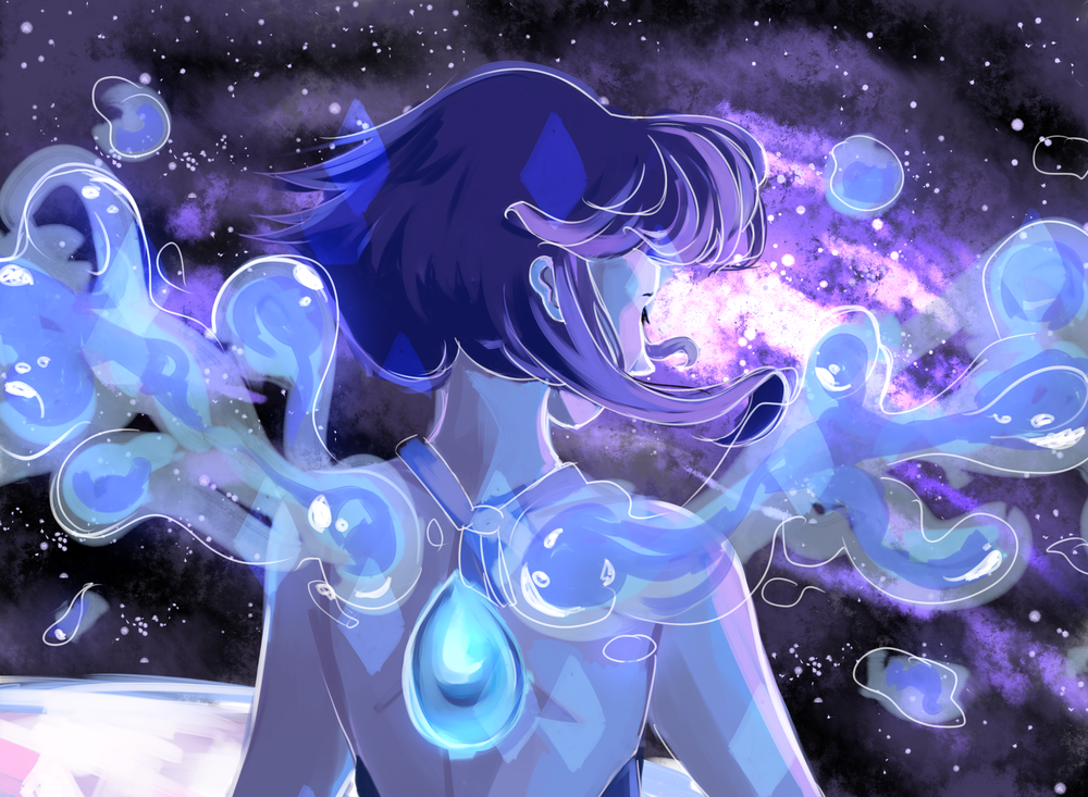 Обои для рабочего стола Ляпис Лазурит / Lapis Lazuli из мультсериала Вселенная Стивена / Steven Universe, by Zensoko
