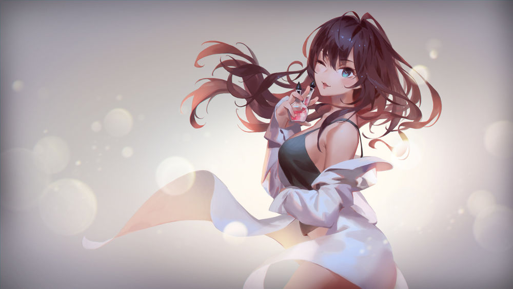 Обои для рабочего стола Ичиносэ Шики / Ichinose Shiki из аниме Идолмастер / The iDOLM@STER, автор Lamier