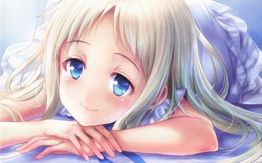 Обои на рабочий стол Мэйко Хомма / Мэнма / Meiko Honma / Menma из аниме Невиданный цветок / Ano Hi Mita Hana no Namae wo Bokutachi wa Mada Shiranai / AnoHana