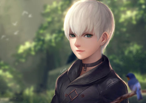 Обои на рабочий стол YoRHa №9 тип S из игры NieR: Automata, by Stellarism