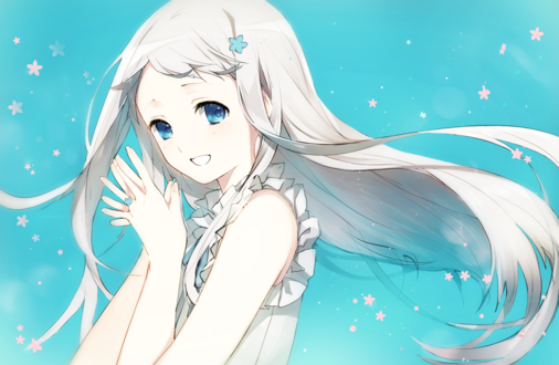 Обои на рабочий стол Мэйко Хонма / Meiko Honma из аниме Невиданный цветок / Ano Hi Mita Hana no Namae wo Bokutachi wa Mada Shiranai