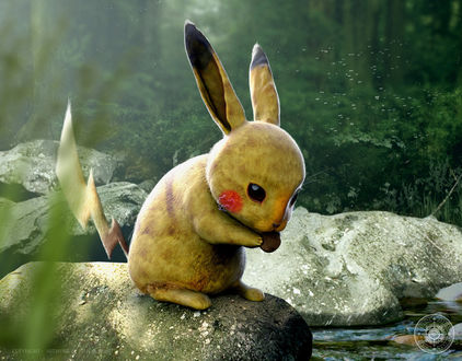 Обои на рабочий стол Pikachu / Пикачу из аниме и игры Pokemon / Покемон, by JoshuaDunlop