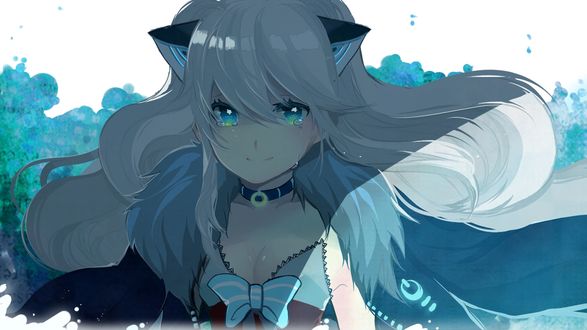 Обои на рабочий стол Плачущая Вокалоид СиЮ / Vocaloid SeeU