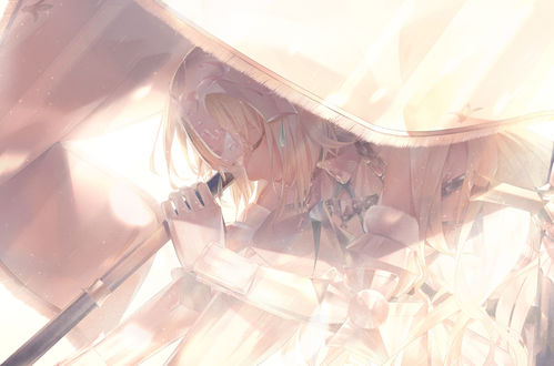 Обои на рабочий стол Jeanne dArc / Жанна дАрк / Jeanne Alter / Альтер-Жанна из игры Fate / Grand Order, by &;&;