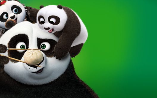 Обои на рабочий стол По / Po из мультфильма Кунг-фу Панда / Kung Fu Panda