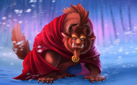 Обои на рабочий стол Адам / Adam из мультфильма Красавица и Чудовище / Beauty and the Beast