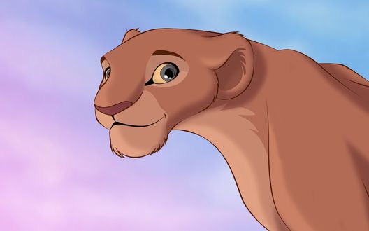 Обои на рабочий стол Львица Нала / Nala из мультфильма Король лев / The Lion King