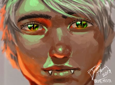 Обои на рабочий стол Парень-змей, by Bluemisti