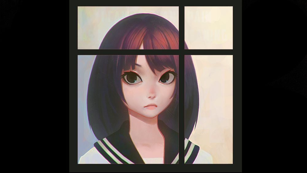Обои для рабочего стола Девушка за окном, by Kuvshinov Ilya