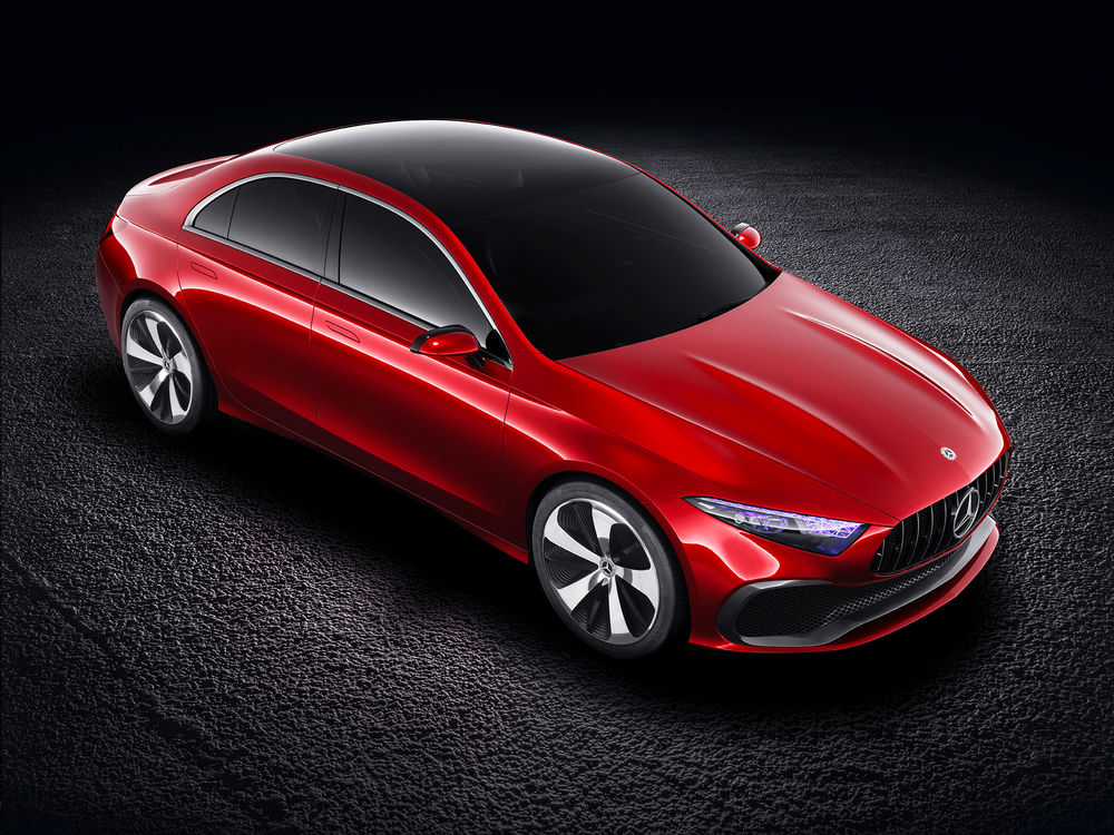 Обои для рабочего стола Mercedes-Benz Концепт A Sedan Скульптура Aesthetics A -вид сверху