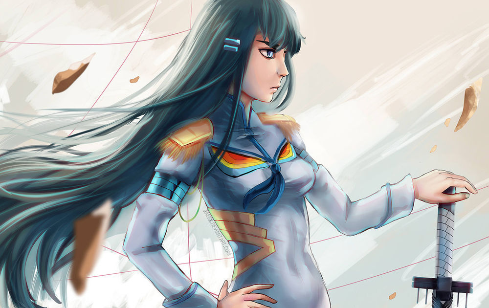 Обои для рабочего стола Кирюин Сацуки / Kiryuuin Satsuki из аниме Круши Кромсай / Kill la Kill, by JaezX
