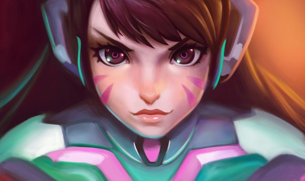 Обои для рабочего стола D. VA / Ханна Сон из игры Overwatch / Дозор, by Nishant321go