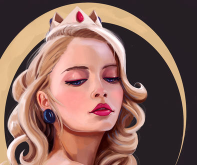 Обои на рабочий стол Принцесса Пич / Peach / Персик из серии игр Марио / Mario, by JJ-Winter