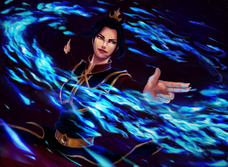 Обои на рабочий стол Azula / Азула из анимационного мультсериала Avatar: The Legend of Aang / Аватар: Легенда об Аанге, by wawa711