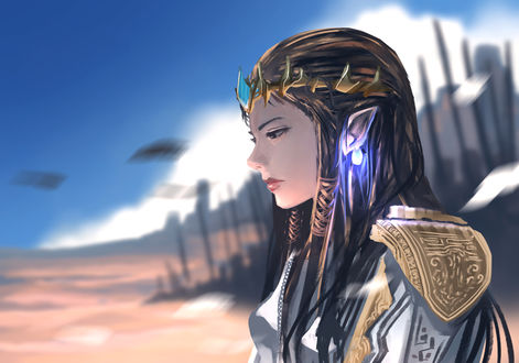Обои на рабочий стол Зельда / Зельда из серии игр The Legend of Zelda, by anonamos