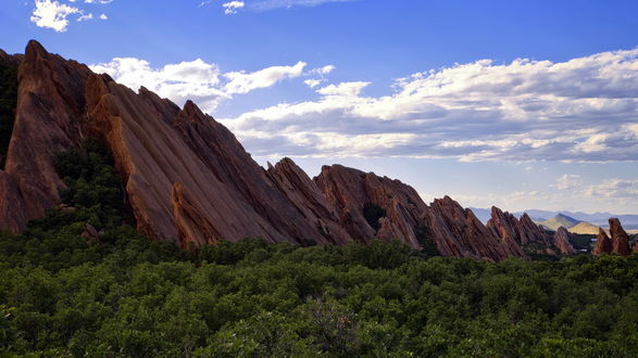 Обои на рабочий стол Горные массивы в Денвере, штат Колорадо, США / Denver, Colorado, USA