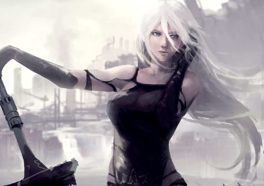 Обои для рабочего стола YoRHa тип A №2 из игры NieR: Automata, by Lien-Tsu