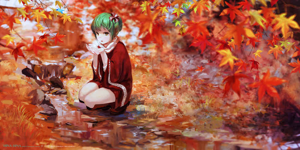 Обои для рабочего стола Хина Кагияма / Hina Kagiyama из игры Проект «Восток» / Touhou Project, автор Jq