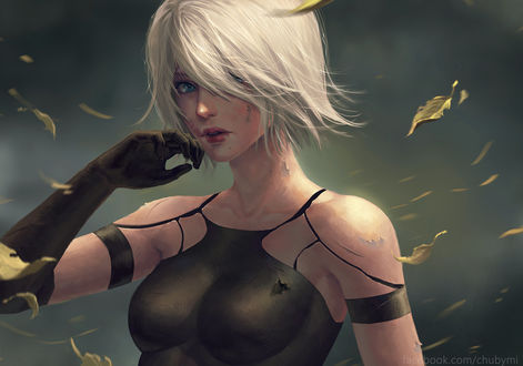 Обои на рабочий стол A2- Nier Automata, by ChubyMi
