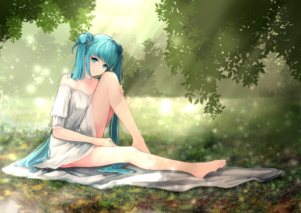 Обои для рабочего стола Вокалоид Мику Хацунэ / Hatsune Miku, автор Satorixxx