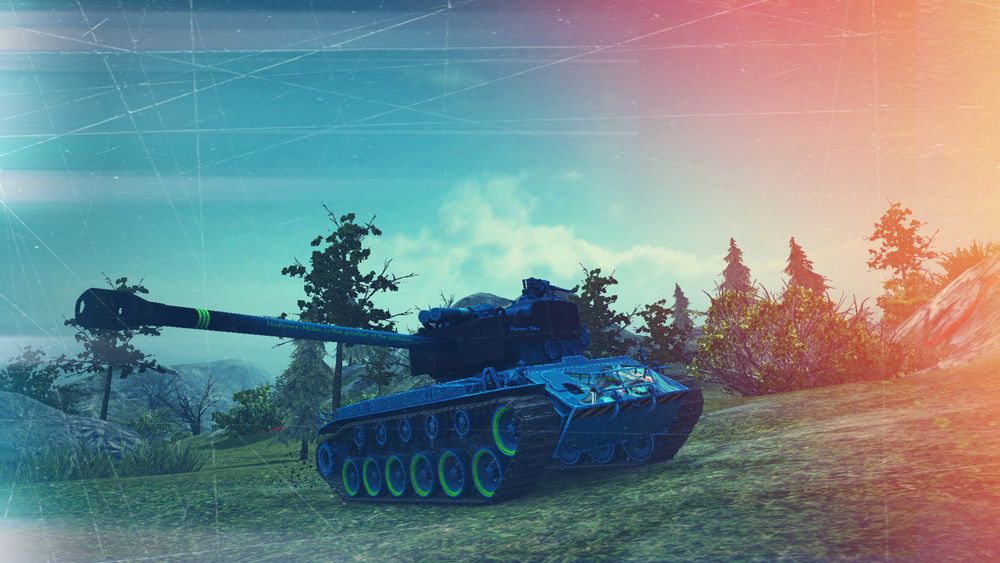 Обои для рабочего стола T26E4 SuperPershing из игры World of Tanks / Мир танков