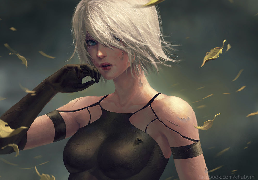 Обои для рабочего стола A2- Nier Automata, by ChubyMi